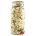 Glass Jar with Airtight Lid 67 oz | Food Storage Jar, Wide Mouth, Leak Proof Kitchen Canister - size: 67 oz