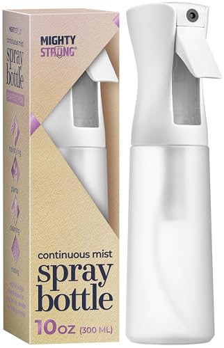 10 OZ Continuous Spray Bottles - Ultra Fine Mist Sprayer | Water Spray Bottle For Hair Stuff, Mister Spray Bottle For Plants Mister | Hair Spray Bottles For Hairstyling, Cleaning, Salons - color: White