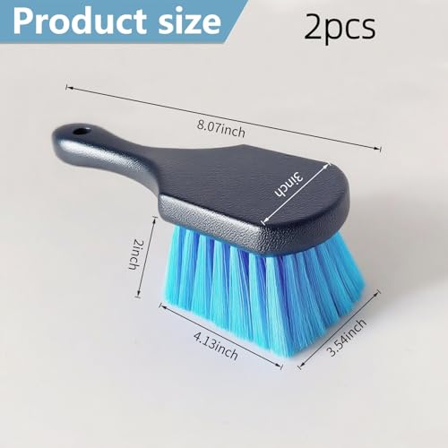 2 Pcs Bird Bath Brushes，Bathtub Cleaning Brush，Hummingbird Feeder Cleaning Brushes，Fountain Cleaner Safe for Birds and Cage，Concrete Bird Baths for Outdoors (Soft Brush with Big Brushing Surface) - style: Soft Brush