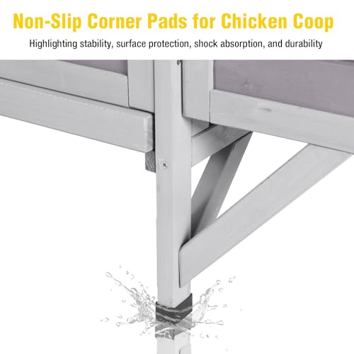 AIVITUVIN Chicken Coop for 2 Chickens Home Ues Outdoor Small Wooden Chicken House with Expandable Run for Poultry Duck Coop Pull Out Tray Quail Cage,Hen Habitat