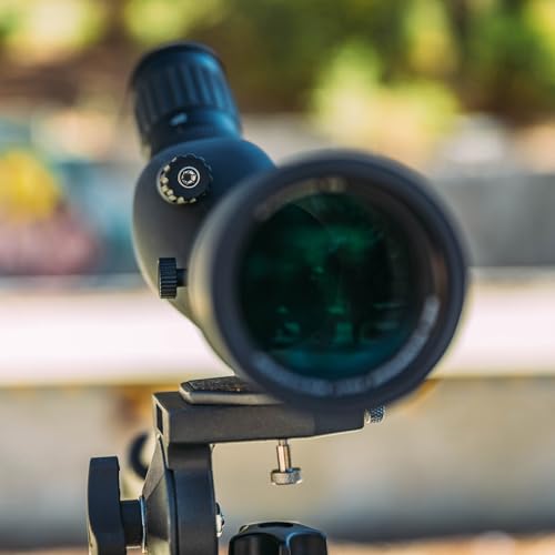 Barska Blackhawk ED 20-60x60 Spotting Scope with Tripod and Case, Extra-Low Dispersion Glass, Fully Multi-Coated, Waterproof and Fogproof - style: Angled