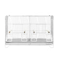 Sam's Pets Willow 24" Bird Cage, White | Premium Iron, Spacious, Easy-to-Clean, 4-6 Birds, Ideal for Cockatiels, Parrots, Budgies - color: White