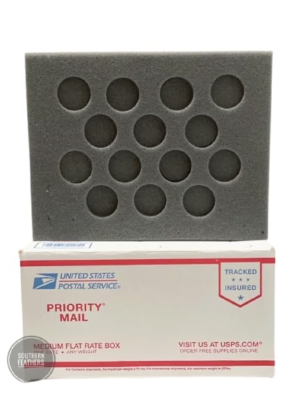 Generic Southern Feathers Foam Egg Shippers 5pcs (14 Hole Standard Size Chicken Eggs), Charcoal