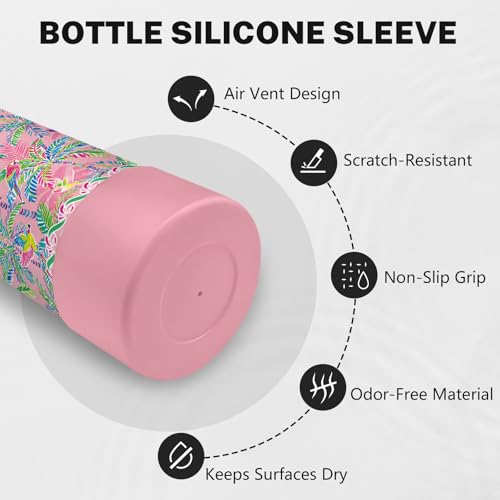Birds 18oz Water Bottle, with 2 Lids Handle, Insulated Sport Cup | 18oz Stainless Steel Coffee Tumbler, Reusable Leakproof Anti Slip Boot Mug, Christmas Birthday Gift for Son Daughter - color: Birds