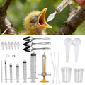 Baby Bird Feeding Syringe Kit,Hand Feeding Syringe for Birds,Pet Syringe Feeding Tool, Parrot Feeding Tubes Set for Small Baby Birds Pet Kittens (A) - color: A