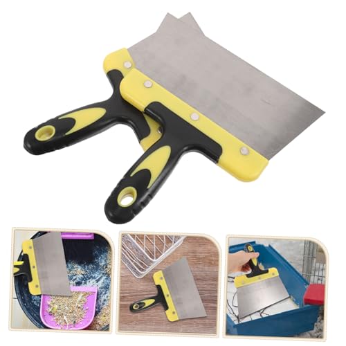 UPKOCH 2 Pcs Stainless Steel Bird Droppings Scraper Ergonomic Bird Cage Cleaner for Parks Balconies and Public Spaces Durable Easy to Use Droppings Cleaning Tool