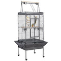 Yaheetech 69" Large Bird Cage, Rolling Parrot Cage for Parakeets Cockatiels | Play Top with Ladder & Feeders, Slide-Out Tray, Rolling Stand, Wrought Iron Cage for Small Medium Birds, Indoor Outdoor