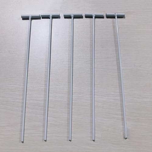 Amosfun 45pcs Pigeon Cage Door Bird Entrance - Iron T Shape One Way Bar Curtain for Bird Cages