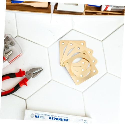 SUPVOX 4Pcs Metal Birdhouse Opening Protectors Durable Sparrow House Predator Guards with Inner Diameter for Enhanced Bird Safety and Comfort