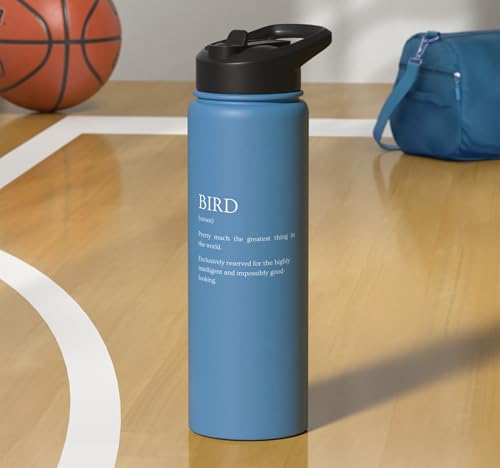 Bird Definition - Funny Sarcastic Bird Explanation Stainless Steel Insulated Water Bottle - color: Light Blue