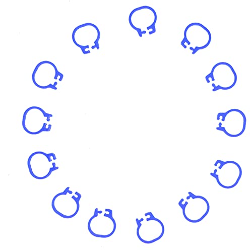 Omabeta Pigeons Leg Rings, Durable Plastic Construction Lightweight Easy to Install and Clean, Pigeons Leg Rings, for Pigeon Identification, Dark Blue, 8mm, 100 Pieces - color: Dark Blue