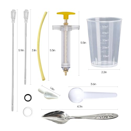 8 Pcs Baby Bird Feeding Syringe Set Parrot Hand Feeding Tubes(30ml) | Parrot Feeder Tubes Measuring Tools, for Baby Birds Small Pet - size: 30ml-Set of eight