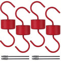 Metal Ant Moat for Hummingbird Feeders (4 Pack) | Ant Guard Hook with Leak-Proof Design, Includes 4 Cleaning Brushes, Red Hooks for Outdoor Bird Feeding Supplies - size: Standard - 0.8 FL OZ