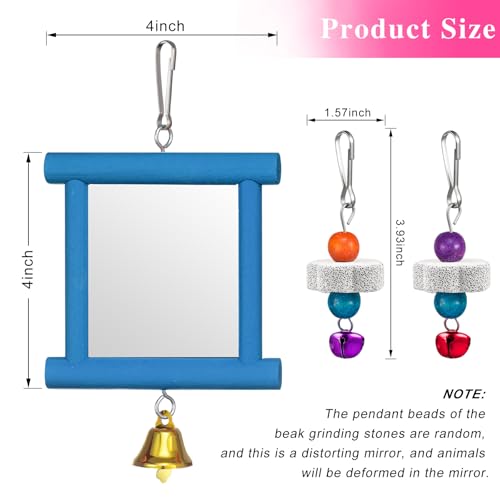 Sumind 2 Pieces Chicken Mirror Toys, Red, Blue, 3.94 x 3.94 Inches | Clip on Wide Brim Golf Visors, Adjustable Elastic Headband Sun Hat, Lightweight Sport Cap for Summer Outdoor Activities Women - color: Red,Blue, size: 3.94 x 3.94 Inches