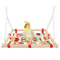 Hypeety Bird Toy Climbing Hammock Nest Game Bed Hut Hammock for Parrot Parakeet Cockatiel Conure Cockatoo Cage Perch Stand Swing Toy - color: Hammock Nest