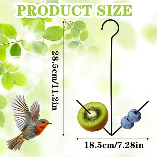 3 Pcs Birds Feeders for Outdoors Hanging Orange Jelly Fruit Holder for Birds with Hook Black for Easy Hang for Garden Yard Patio Deck, Attracts Wild Birds for All-Season Outdoor Use