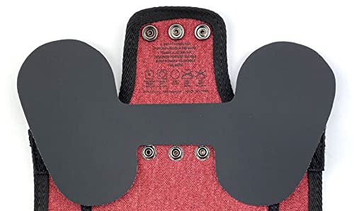 DOWN UNDER OUTDOORS 4 Pack Medium-Large Chicken Saddle Hen Apron Burgundy | Adjustable Straps, Chicken Apron, Poultry Saver, Pet Supplies, Including Shoulder Cover, 14 oz Breathable Cotton Canvas - color: burgundy
