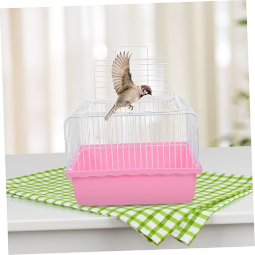 GALPADA Lightweight Portable Bird Carrier Cage Transparent Window for Travel and Home Use for Parakeets Lovebirds and Small Birds Versatile Design for Easy Observation and Transport