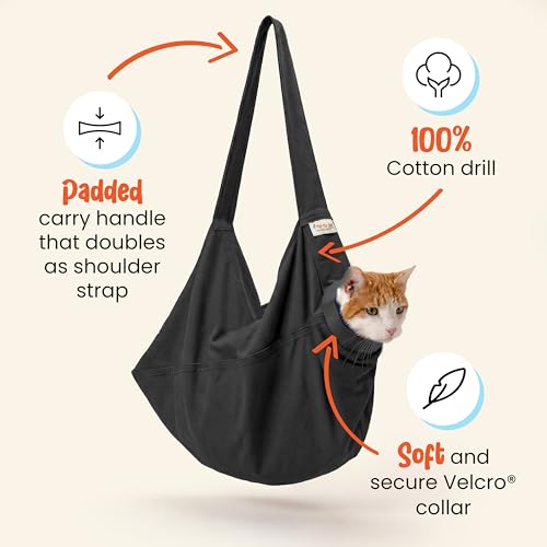 Cozy Comfort Carrier - Extra Large Charcoal Cat Carrier Soft and Pet Carrier for Nail Clipping, Vet Visits, Medication Administration, Dental Care, and Traveling - color: Charcoal, size: X-Large