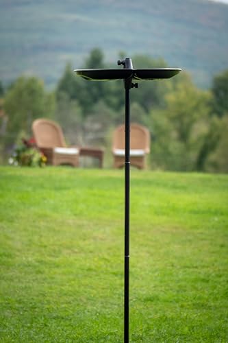 BirdsUP Single Pole for 1 Bird Feeder/Bird House, w/Bullseye Level and Torque Bar, 1-inch Outside Diameter, 5ft Installed