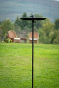 BirdsUP Bird Feeding Kit with Seed Catcher Tray and Single Pole, Reduces Fallen Seed Mess, Attracts Ground Feeding Birds, Easy to Clean Outdoor Design