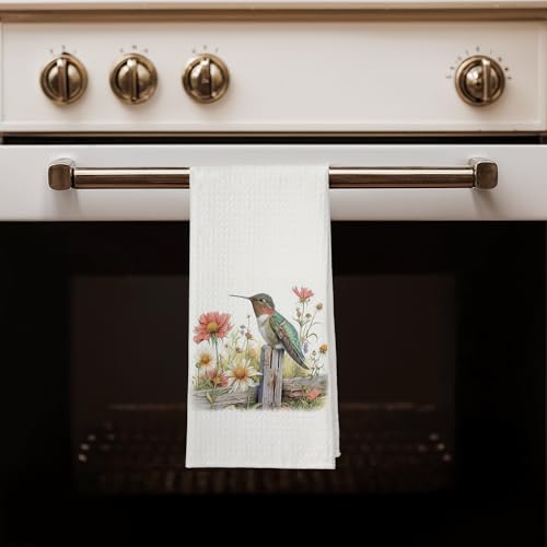 Vintage Botanical Bird Kitchen Towels, Bird Lovers Gifts Dish Tea Towels for Kitchen, Classic Cottagecore Floral Birding Decorative Hand Towel for Bathroom, 16x24 Inches - color: Color 17