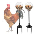 Oooct 2 Pack Chicken Peck Toy - Chicken Enrichment Toys with Swing Feeder & Slow Feeder for Hens, Ducks, Parrots - size: 2 Pack