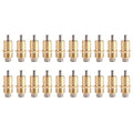 20Pcs Rabbit Drinker Nipple Waterer Set, Automatic 360 Degree Long Automatic Rabbit Nipple Drinker, Stainless Steel Nipples Cage Accessories, Drinking Water Tool for Small Animals