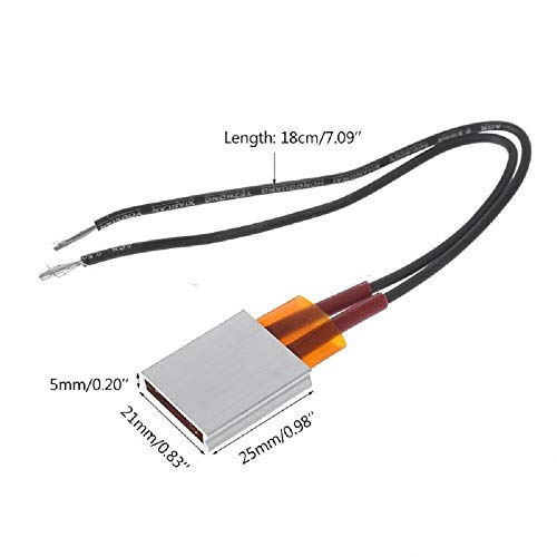 2pcs PTC Heating Element 5W-50W AC DC 24V/36V 110/220 Degree consistant Temperature Ceramic Thermostatic… (24V 110 Degree) - size: 24V 110 Degree