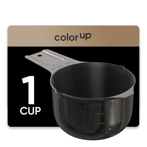 Color Up 1 Cup Measuring Cup (240 ml) – Premium Black Stainless Steel, Accurate for Wet & Dry Ingredients, Embossed Markings, Easy-Pour Spouts, Dishwasher-Safe, Kitchen Essential - size: 1 Cup (240 ml) Black