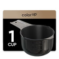 Color Up 1 Cup Measuring Cup (240 ml) – Premium Black Stainless Steel, Accurate for Wet & Dry Ingredients, Embossed Markings, Easy-Pour Spouts, Dishwasher-Safe, Kitchen Essential - size: 1 Cup (240 ml) Black