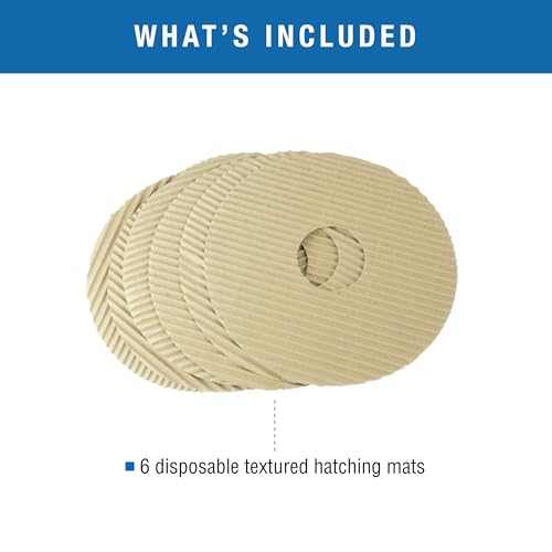 Brinsea Cardboard Hatching Mat for Mini Egg Incubators, Pack of 6 | Authentic Brinsea Mini II Incubators liner; textured, disposable floor covering helps chicks grip safely during hatching - size: Mini, 7 Eggs