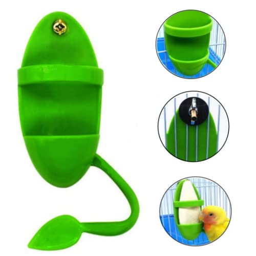 2pcs Bird Feeding Cup Rack Plastic Cuttlebone Holder,Bird Food Holder, Plastic Pet Supplies Fruit Vegetable Storage Stands