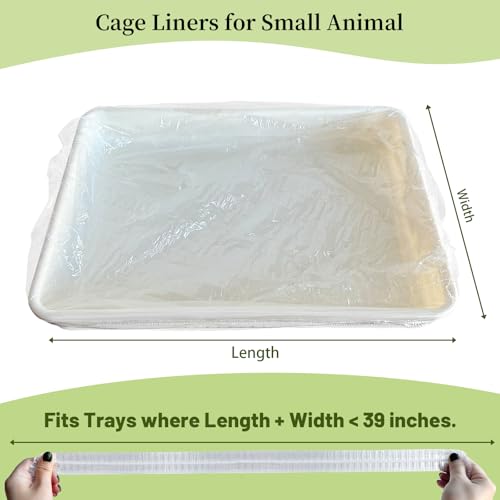 Disposable 50 pcs Small Animal Cage Liners | Rabbit Tray Film Liner Bunny Litter Pan Bags Guinea Pig Cage Toilet Plastic Film for Bird Hamster Chinchilla Hedgehog - size: 1 Count (Pack of 50)
