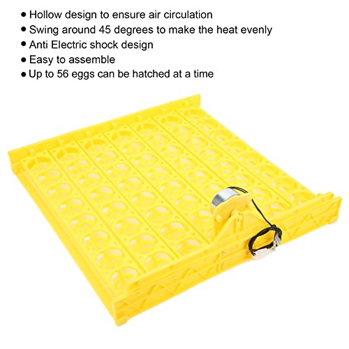 Automatic Egg Turner, 110V Swing Around 45 Degrees to Turn the Egg Tray Egg Hatching Tray 56 Eggs Fully Automatic Incubator(110V) - color: 110V