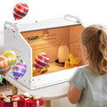 Chicken Brooder Box for Chicks with Heating Lamp Up to 10 Chicks | Quail Brooder with Heating Lamp, 2 Mode Thermometers Warms Up to 10 Chicks for Duckling Parrot Lizard