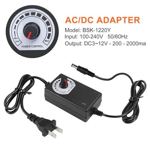 120mm BBQ Fan 12V 4.72in Blower Brushless with 110V/120V Variable Speed Controller Fan Air Mover Cooling for Camping Quick Charcoal Starter,Outdoor Barbecues,Camping Cooking (1 Fan+1 Controller) - size: 12032-1pcs