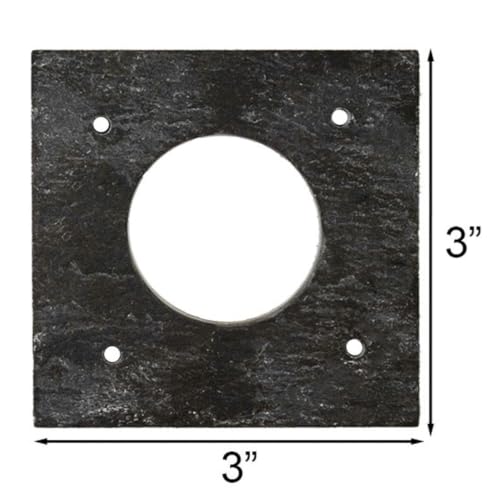 BestNest Coveside Slate Hole Protectors, 1.5" Dia. Hole, Pack of 4