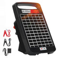 20 Miles Solar Powered Electric Fence Charger, 0.32J for Gardens, Livestock | Solar/AC Dual Power, 24/7 Protection Energizer, Portable Solar Panel,10.2kV Output, Rainproof, Easy Setup, Safe for Livestock - size: 20M 0.32J