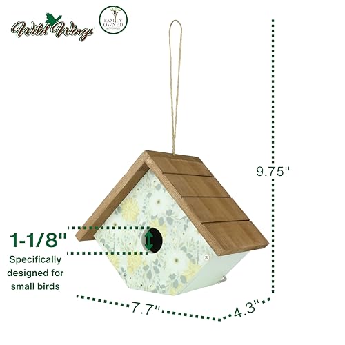 Wild Wings Decorative Wren House Blooming Nest, Green - style: Blooming Nest
