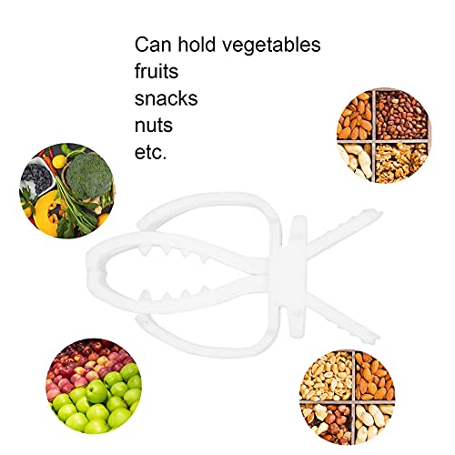 10Pcs Bird Food Holders Vegetables Fruit Clip Holders Plastic Parrot Cage Seed Feeder Food Holder for Pet Parrot Cage Accessories