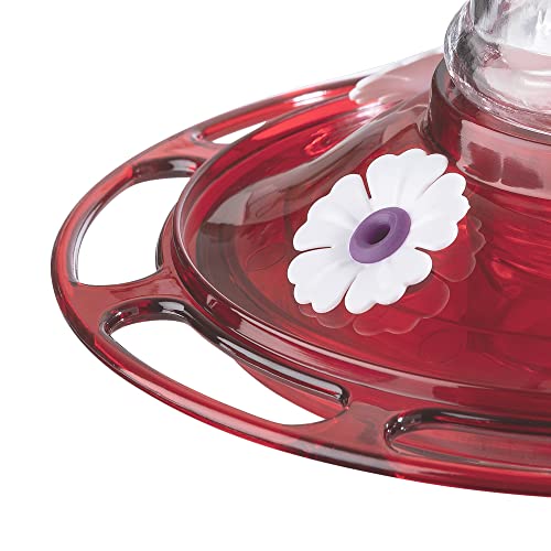 More Birds Bird Health Diamond Hummingbird Feeder, 30oz, Red