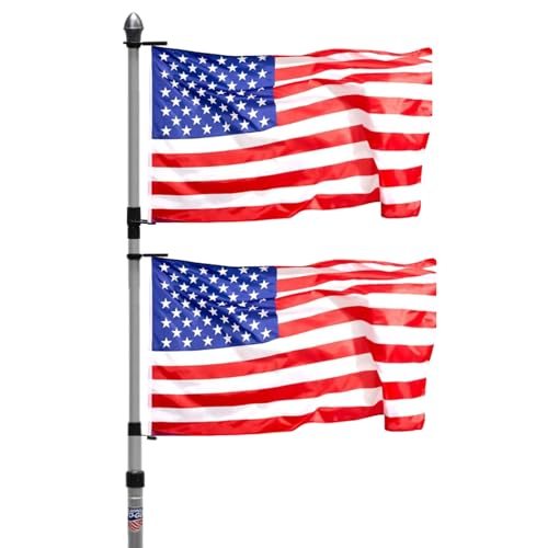 Telescoping Aluminum Portable Flagpole - style: 14 FT 4 IN