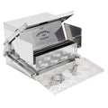 Grandpas Feeders Automatic Chicken Feeder - 40 lbs No Waste Poultry Feeder, Rat Proof & Rodent Proof Treadle Chicken Feeder, Galvanized Steel with Lid, Feeds 6-12 Chickens up to 10 Days - size: Large