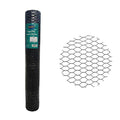 PVC Black 20GA 48in x 50ft x 1in Mesh Chicken Wire Hexagonal Poultry Netting - size: 48"x50'-1" 20GA