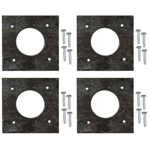BestNest Coveside Slate Hole Protectors, 1.5" Dia. Hole, Pack of 4