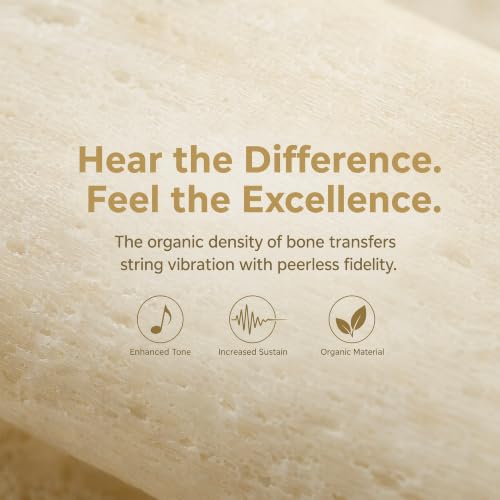 Miwayer 6 String Acoustic Guitar Unbleached Bone Saddle, Guitar Bridge Saddles, Cut from Whole Bones, 72x3x9mm (6 String Acoustic Saddle 72mm 2 Pack) - color: 6 String Acoustic Saddle 72mm 2 Pack