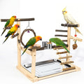 Bird Playground,Parrot Stand with Feeding Cup, Swing, Chew Toys,Removable Tray,Suitable for Small to Medium Birds, Ideal Perch for Budgerigars, Parakeets,Cockatiels