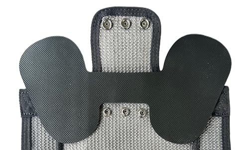 DOWN UNDER OUTDOORS Extra Large Chicken Saddle Hen Apron (Gray Mesh) | Adjustable Straps, Chicken Apron, Poultry Saver, Pet Supplies, Including Shoulder Cover, Heavy Duty Shade Cloth Mesh - color: Grey Mesh