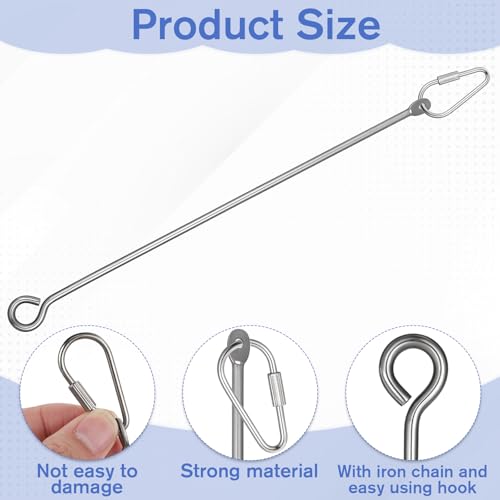 3 PCS Bird Food Holder, Stainless Steel Birds Cage Feeder, Bird Treats Skewer Stick Hanging Vegetable Fruit Cage Treating Tool, Feeder Foraging